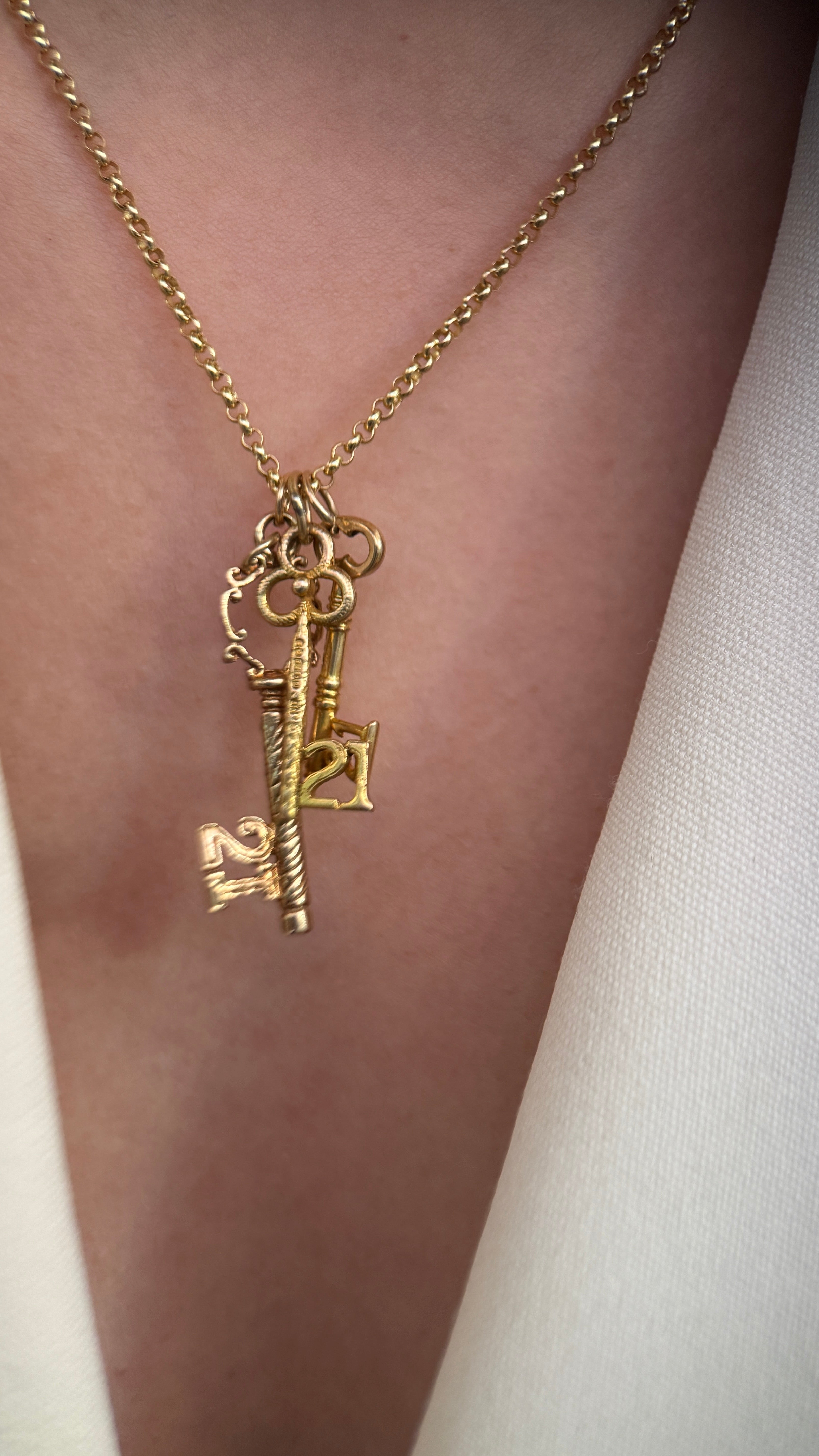 Vintage Georg Jensen “21” Key Charm
