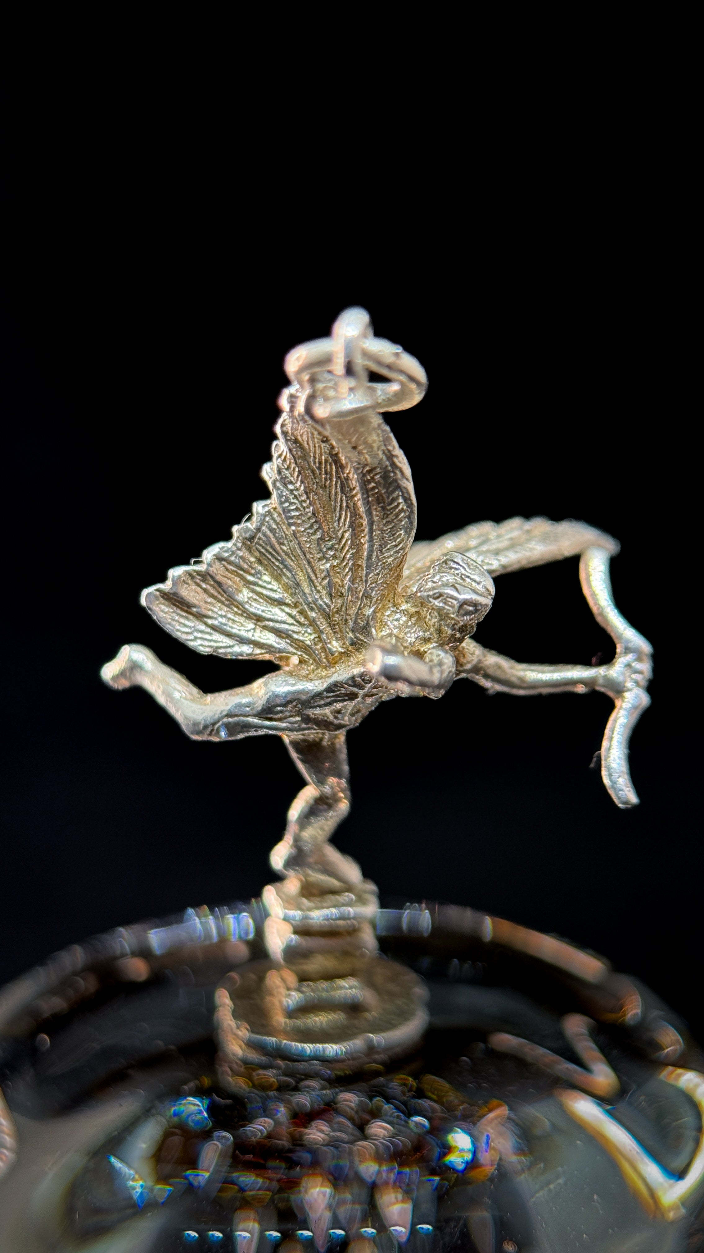 Vintage Silver Charm Eros or Winged Love