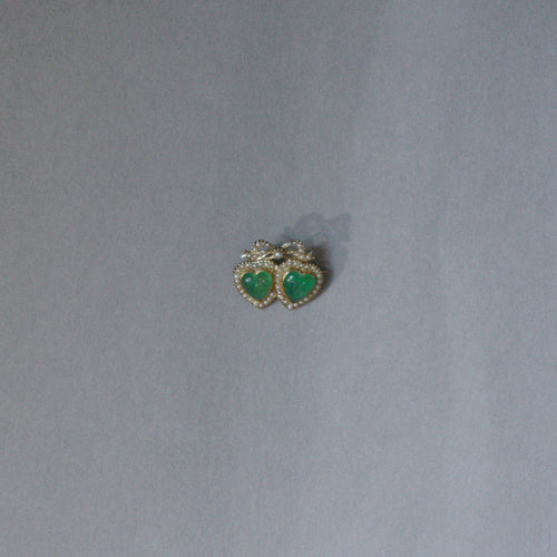 Victorian Double Heart Brooch